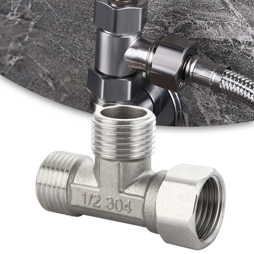 Shower Valve Cartridge - 스테인리스 스틸 T 어댑터 G1/2인치 T-밸브