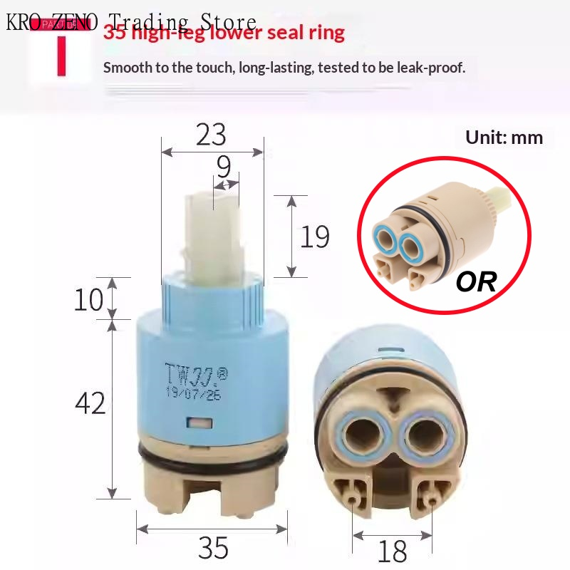 1Pcs 플라스틱 세라믹 카트리지 세라믹 디스크 카트리 - Basin Mixer Cartridge 리뷰 및 가격