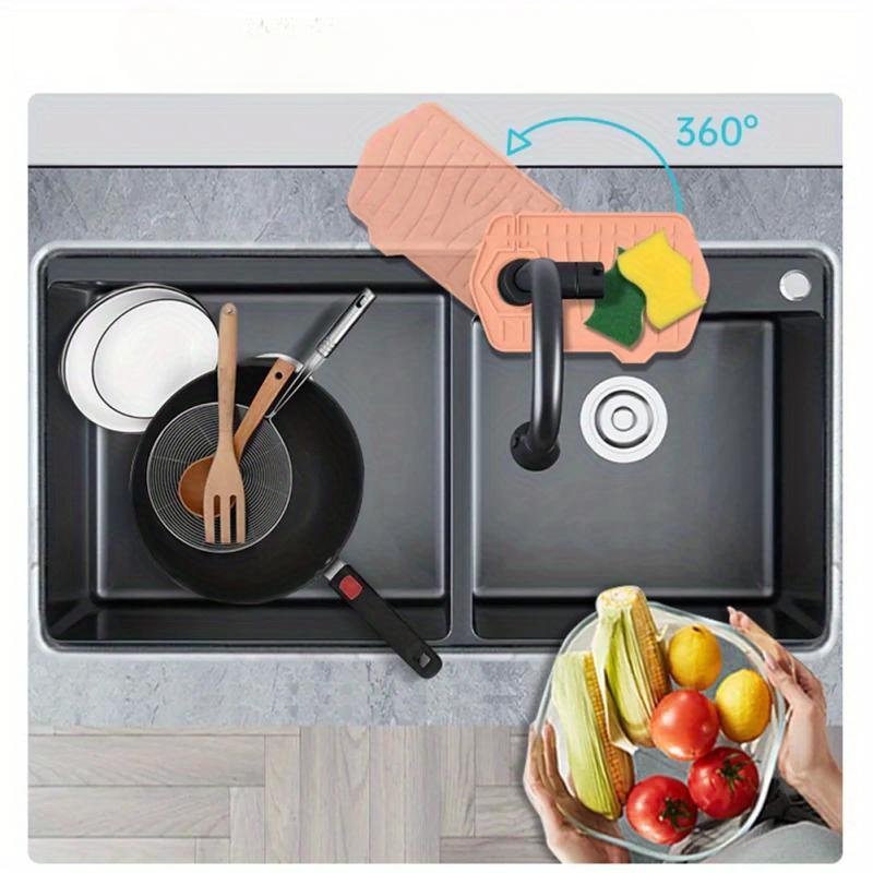 수도꼭지 매트 양면 사용 실리콘 주방 싱크 스플래시 패 - Silicone Tap Washer 리뷰 및 가격