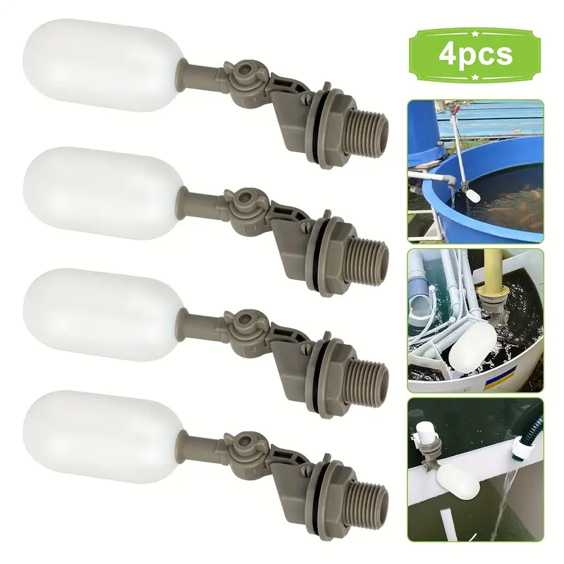 4Pcs 농장 가축 플라스틱 물 플로트 볼 밸브 1/2 - Float Ball Valve 리뷰 및 가격